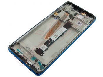Pantalla completa IPS LCD negra con marco azul "Frost blue" para Xiaomi Poco X3 Pro, M2102J20SG, M2102J20SI